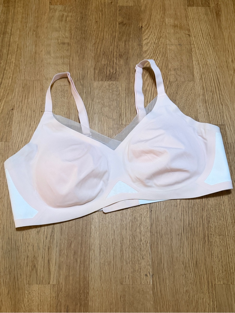 Honeylove XL Pink White Wireless CrossOver Bra